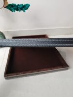 Jewellery Velvet leather Display Stitched Tray (12*15 Brown/ Black 2 Pcs) - Image 4