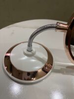 Rose Gold Flexible Mirror Double Side Mirror Size 12 x 5 Inch (Round Mirror) - Image 4