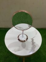 Rose Gold Flexible Mirror Double Side Mirror Size 12 x 5 Inch (Round Mirror) - Image 2