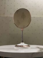 Rose Gold Flexible Mirror Double Side Mirror Size 12 x 5 Inch (Round Mirror) - Image 5