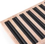 Bamboo Wood Ring Earrings Display Trays Stand Showcase, PU Ring Organizer Plate (Bamboo Rectangular Tray) - Image 6