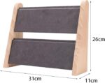Multi-Tier Jewelry Organizer for Chain, Necklace, Bracelets, Showcase (Grey, Bamboo 2 Layer Chain Stand) - Image 7
