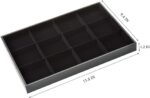 12 Grid Velvet Tray Jewellery Drawer Stackable ( 2 in 1 Tray) - Image 6