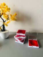 Plastic Jewellery Coin Box, Combo of 5 Pcs, (5-10- 20 Gram) Red - Image 5