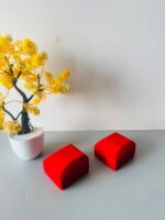 Velvet Jewellery Coin Box, Combo of 5 Pcs, (5-10-20 Gram) Red - Image 6