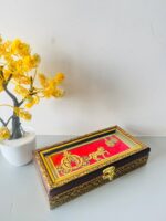 Designer Wooden Jewellery Box For Gifts, Party's, Weddings , Multipurpose Box , Money Box 7.5"*3.5" INCH - Image 7