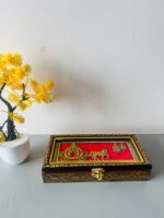 Designer Wooden Jewellery Box For Gifts, Party's, Weddings , Multipurpose Box , Money Box 7.5"*3.5" INCH