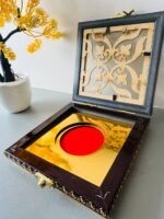 Velvet Jewellery Coin Box (Wooden) (Coin 50-100 Gram Box) Combo 2 Pcs - Image 4