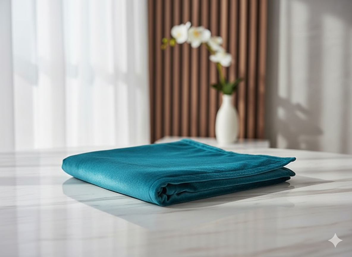 Gemini_Generated_Image_fo3pyyfo3pyyfo3p Jewelry Display Counter Cloth For Jewelry, Diamond, Kundan ,Silver Soft Velvet (36"x 24") Inch Dual Side (Green-Black ) - Image 1