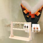 Metal-Bamboo Multi-Tier Jewellery Organizer, Earring/Chain Bracelet Showcase (Bamboo 2 Tier) - Image 8