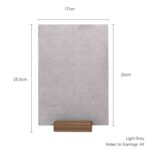 Earring - Holder Stand, Walnut Wood Base, Grey Wood Board, 32 Pairs Earring (Walnut Earring Stand) - Image 3