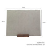 Chain/Necklace Holder Stand, Walnut Wood Base, Grey Wood Board,(Walnut Chain Stand) - Image 4