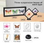 Floating Display Case With Bases, Transparent PE Film Jewelry Storage Box 3D Floating Frame Pack Of -10 (9*23 CM) - Image 3