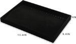 Chain Velvet Jewellery Drawer Organizer Tray Stackable Tray for Drawer (Black) (14 * 10 INCH) - Image 3