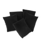 Small Bracelet Watch Pillow Bangle Cushions for Jewelry Displays, 4x3 inch (6, Black-Velvet) - Image 2
