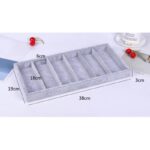 6 Sunglass/Watch Velvet Jewelry Drawer Organizer Tray Stackable Tray - Image 3