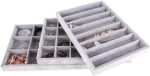 6 Sunglass/Watch Velvet Jewelry Drawer Organizer Tray Stackable Tray - Image 8