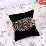 Small Bracelet Watch Pillow Bangle Cushions for Jewelry Displays, 4x3 inch (6, Black-Velvet) - Image 3