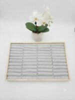 Velvet Jewelry Display Tray for Bangles & Kada | Premium Beige Jewelry Organizer Tray | Bangle Display Holder & Jewelry Showcase for Home, Jewelry Shop, Counter & Exhibition - Image 2