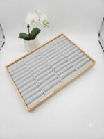 Velvet Jewelry Display Tray for Bangles & Kada | Premium Beige Jewelry Organizer Tray | Bangle Display Holder & Jewelry Showcase for Home, Jewelry Shop, Counter & Exhibition - Image 4