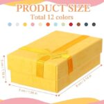 Cardboard Fancy Earring Box with Foam Insert Jewelry Packaging Box for Earrings, Studs, Tops, Rings & Small Gifts (2 x 3 Inch (24 Pcs Multicolour) - Image 4