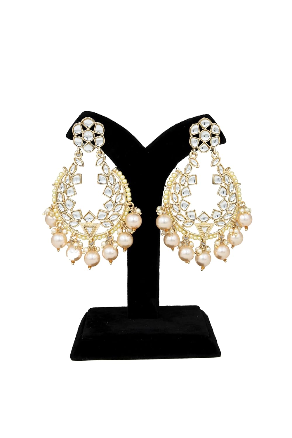 71-Rd3IwIsL._SL1500_ Jewellery Display Show Piece for Shop Counter Exhibition (Y Earring Velvet Stand) - Image 1