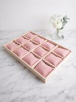 Velvet Jewelry Display Tray for Bangles, Watches & Bracelets | Premium Beige Jewelry Organizer Tray | Watch, Bangle & Bracelet Display Holder for Home, Jewelry Shop, Counter & Exhibition - Image 4