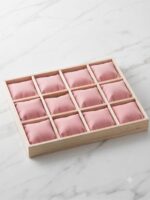 Velvet Jewelry Display Tray for Bangles, Watches & Bracelets | Premium Beige Jewelry Organizer Tray | Watch, Bangle & Bracelet Display Holder for Home, Jewelry Shop, Counter & Exhibition - Image 5