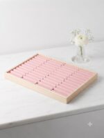 Velvet Jewelry Display Tray for Bangles & Kada | Premium Beige Jewelry Organizer Tray | Bangle Display Holder & Jewelry Showcase for Home, Jewelry Shop, Counter & Exhibition - Image 4