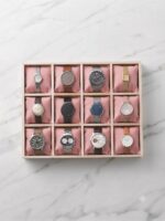 Velvet Jewelry Display Tray for Bangles, Watches & Bracelets | Premium Beige Jewelry Organizer Tray | Watch, Bangle & Bracelet Display Holder for Home, Jewelry Shop, Counter & Exhibition