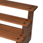 3-Tier Stepped Wooden Display Shelf Rack – Natural Wood Grain Handcrafted Desktop Organizer for Perfume, Succulents, Cosmetics, Collectibles, Jewelry & Retail Showcase Display (4 Step Rizer) - Image 5