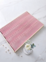 Velvet Jewelry Display Tray for Earring Studs | Premium Beige Jewelry Organizer Tray | Stud Earring Display Holder & Jewelry Showcase for Home, Shop, Counter & Exhibition - Image 2