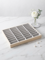Velvet Jewelry Display Tray for Bangles & Kada | Premium Beige Jewelry Organizer Tray | Bangle Display Holder & Jewelry Showcase for Home, Jewelry Shop, Counter & Exhibition - Image 3