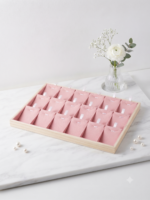 Velvet Jewelry Display Tray for Chains, Necklaces & Bracelets | Premium Pink Jewelry Organizer Tray | Chain, Necklace & Bracelet Display Holder for Home, Jewelry Shop, Counter & Exhibition - Image 4