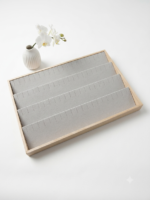 Premium Velvet Jewelry Display Tray for Earrings & Rings | Elegant Beige Jewelry Organizer for Home, Boutique & Exhibition - Image 4