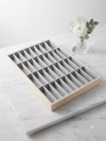 Velvet Jewelry Display Tray for Bangles & Kada | Premium Beige Jewelry Organizer Tray | Bangle Display Holder & Jewelry Showcase for Home, Jewelry Shop, Counter & Exhibition - Image 2