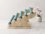 5 Layer Wooden Ring Display Stand | Multi-Use Jewelry Ring Holder Organizer | Premium Ring Showcase Display for Home, Retail Shop, Counter & Exhibition - Image 3