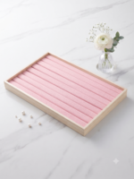 Premium Beige Jewelry Organizer Tray | Ring Display Holder & Jewelry Showcase Tray for Home, Jewelry Shop, Counter & Exhibition - Image 3