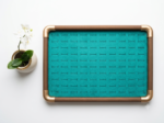 Premium Wooden Velvet Jewelry Organizer Tray with Metal Frame, Beige | Ring, Earrings, Necklace, Bracelet & Watch Storage Display Tray (100 Ring) - Image 6