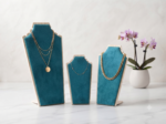 Chain Display Stand 3 Size Jewelry Holder for Necklace, Chain, Pendant & Choker Display | Beige Combo (9, 11 & 13 Inch) 3 Pcs - Image 3