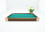 Premium Wooden Velvet Jewelry Organizer Tray with Metal Frame, Beige | Ring, Earrings, Necklace, Bracelet & Watch Storage Display Tray (KADA) - Image 2
